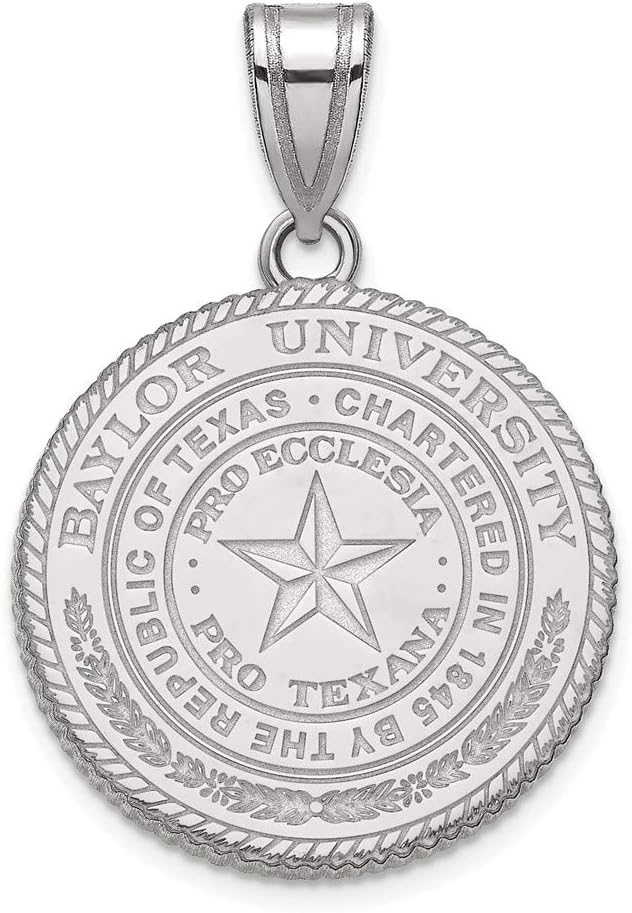 Baylor Large (3/4 Inch) Crest (Sterling Sliver)