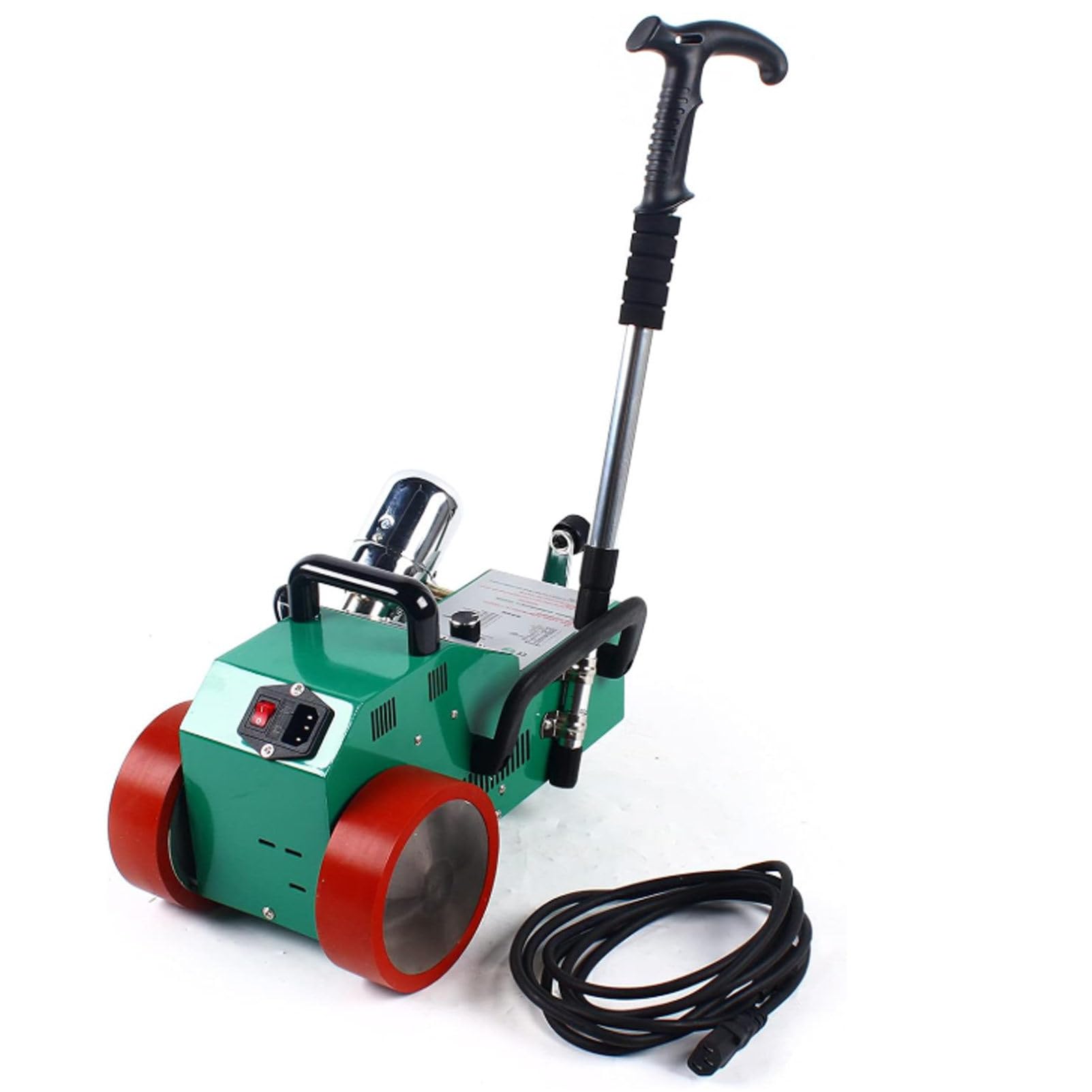 YXYLJOZ Automatic PVC Banner Welder Welding Machine Heater, 1800W Heat Jointer Plastic Fabric Welder for Advertising Cloth Banner Roofing, LCD Display & Wheels