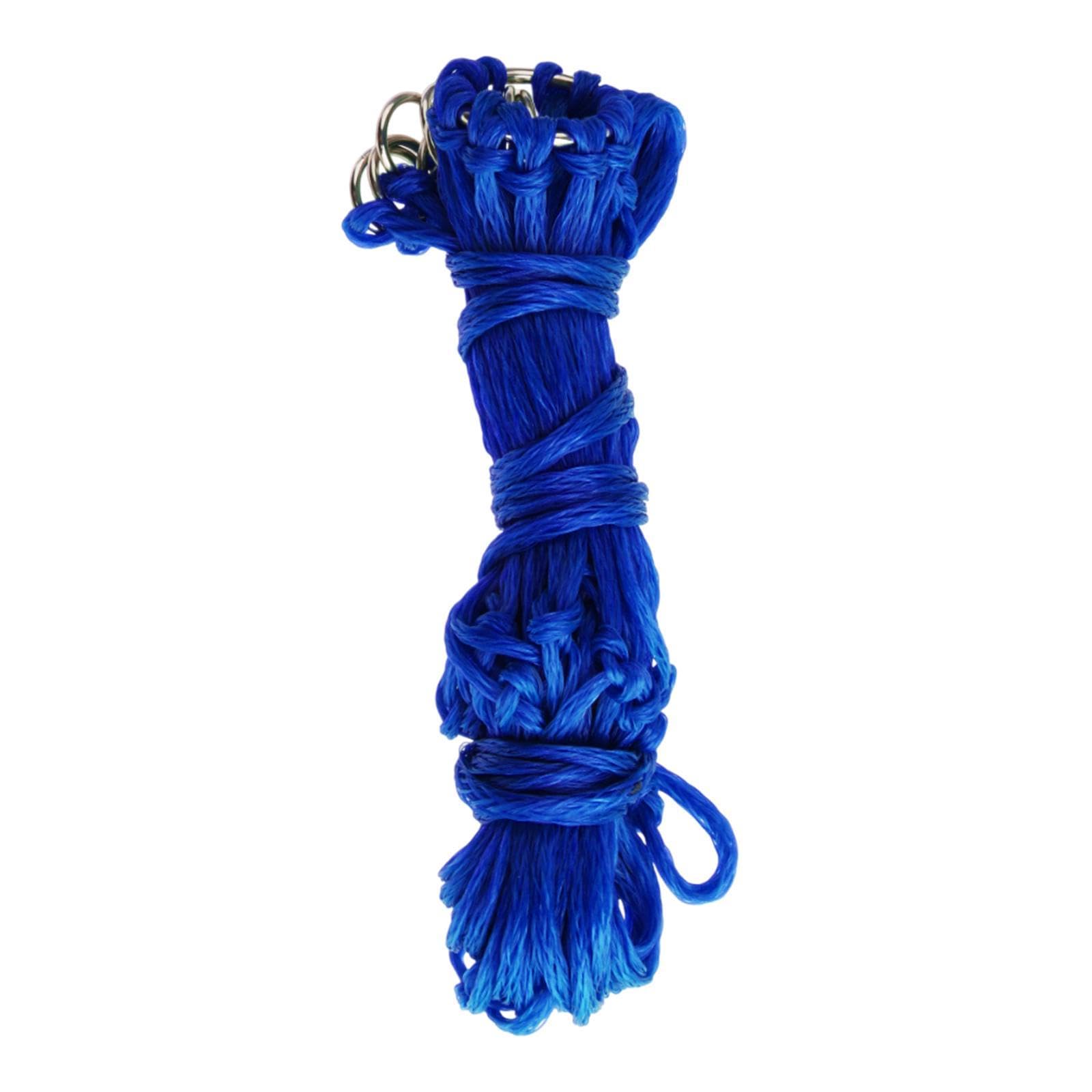 Slow Feed Hay Net Portable Hanging Mesh Bag for Full Day Feeding Stall Blue 36inch| Sports Equipment | Outdoor Sports Gear | Exercise Gear-image-22