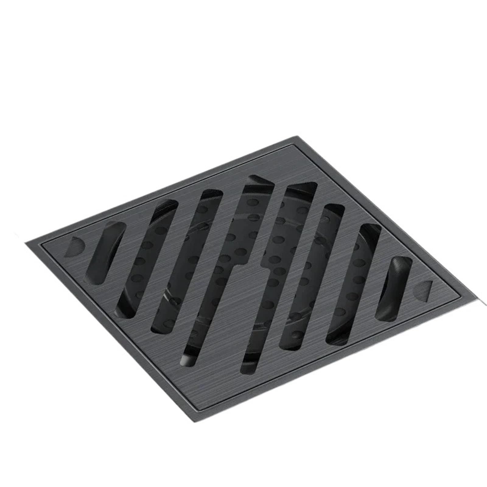 Floor Drain Floor Drain Stainless Steel Square For Bathroom Odor Proof Anti Clogging Easy Install(Dark Grey)