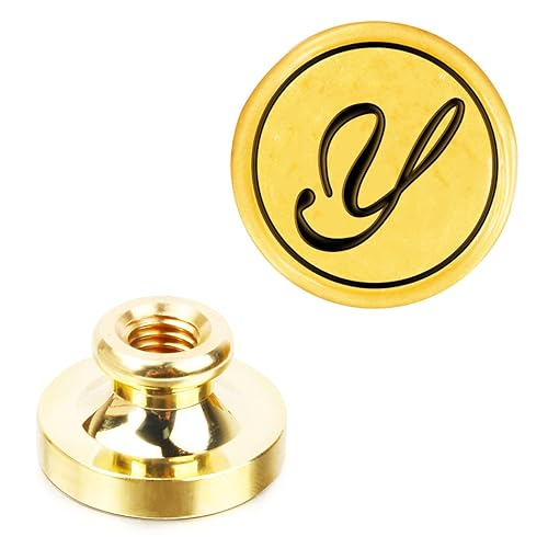 Sello de cera con letra Y HOSAIL, sello de sellado de cera con letras y letras vintage de latón con cabeza alfabeto y sello retro de cera de sellado