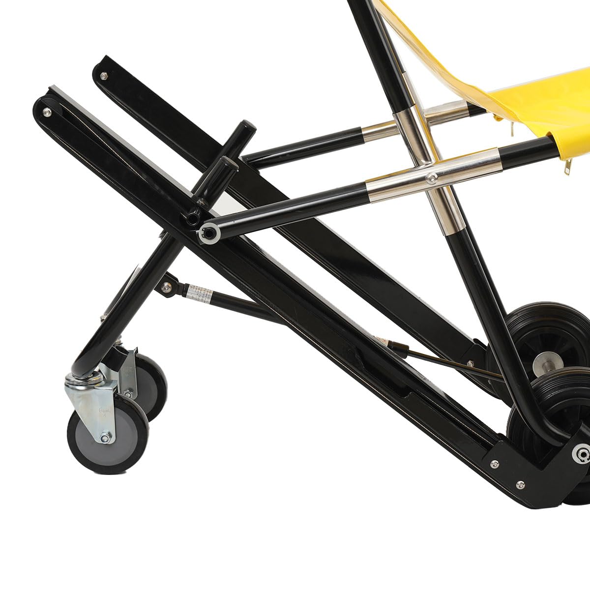 Manueller Lift Treppenstuhl, Klappbarer Treppenstuhl Senioren, faltender Evakuierungsstuhl, Tragbarer Treppenlift mit Rad, 440lbs Tragfähigkeit