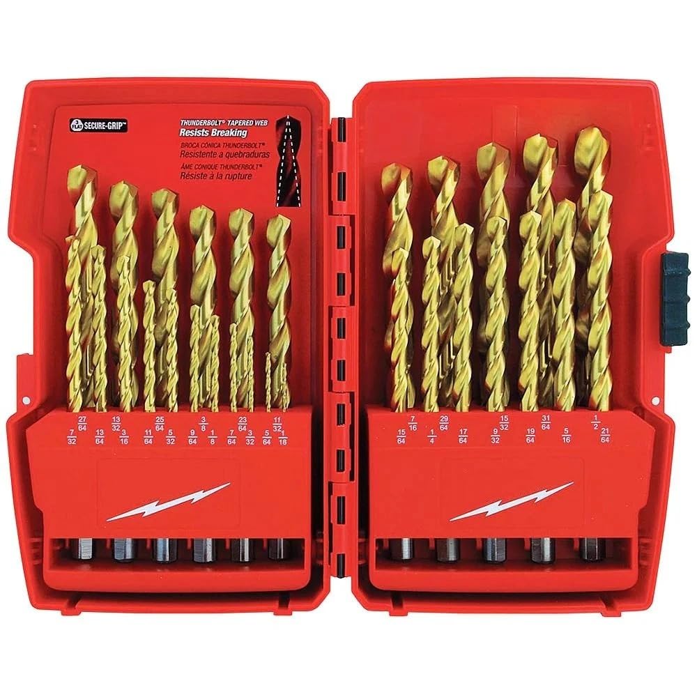 29-PC 48-89-0012 for Milwaukee Titanium Drill Bit Set w/Organized