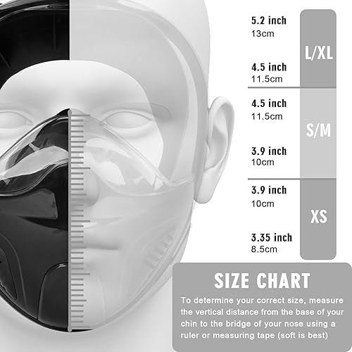 Miniatura 4 de ANSUN Máscara de esnórquel de cara completa, equipo de esnórquel para adultos con el último sistema de respiración de seguridad y sistema de parte