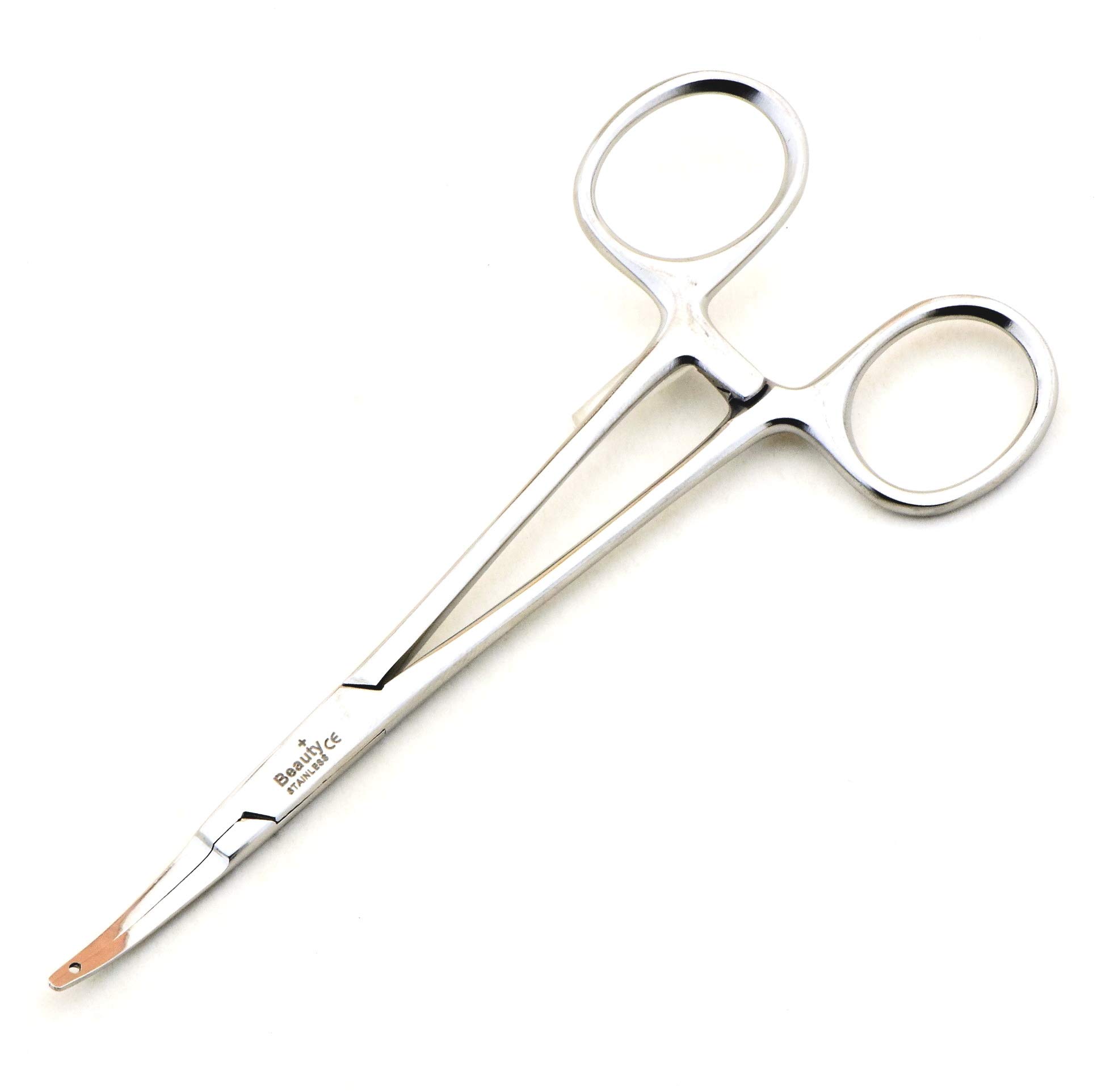 Micro Dermal Anchor Holding Forceps 15cm for Different Size, Body Piercing Tools Forceps (1.5mm Single Steel)