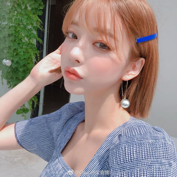 Big Pearl Hoop Earrings - Champagne Single Pearl Drop Earrings for Women2