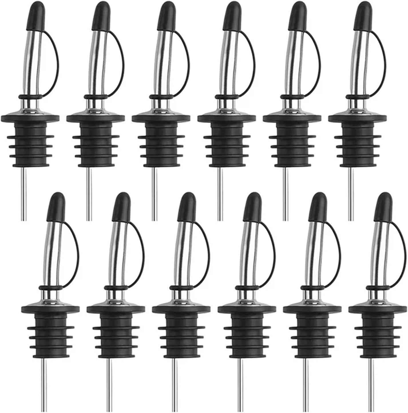 Liquor Pour Spout 50 PCS Pack Stainless Steel Classic Bottle Pourers Tapered Spout