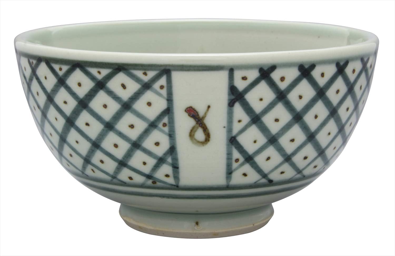 Aizu Hongo Ware Drunken Kiln Rice Bowl Kanoko