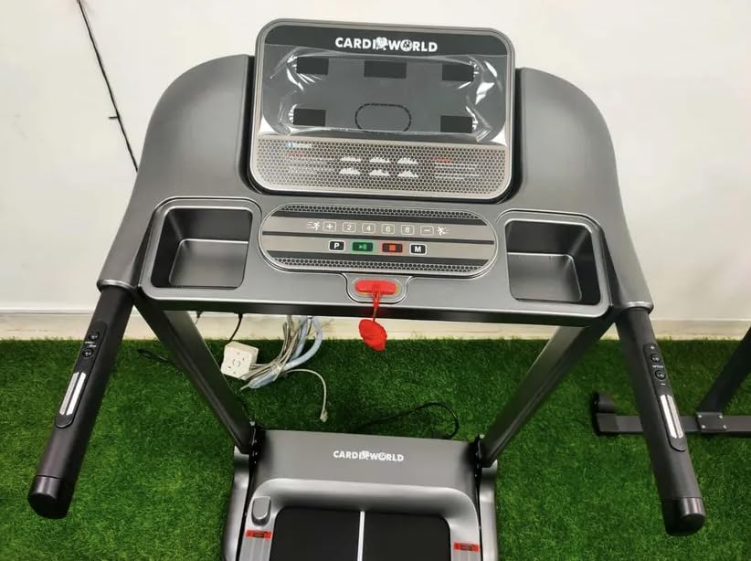 Image of Cardio World Home Use Trendz Treadmill - Strong Build | 4HP DC Motor | 110kg Capacity | LED Display | Bluetooth Connectivity | Foldable | Shock Absorbing Deck | Europe Brand 1 Year Warranty