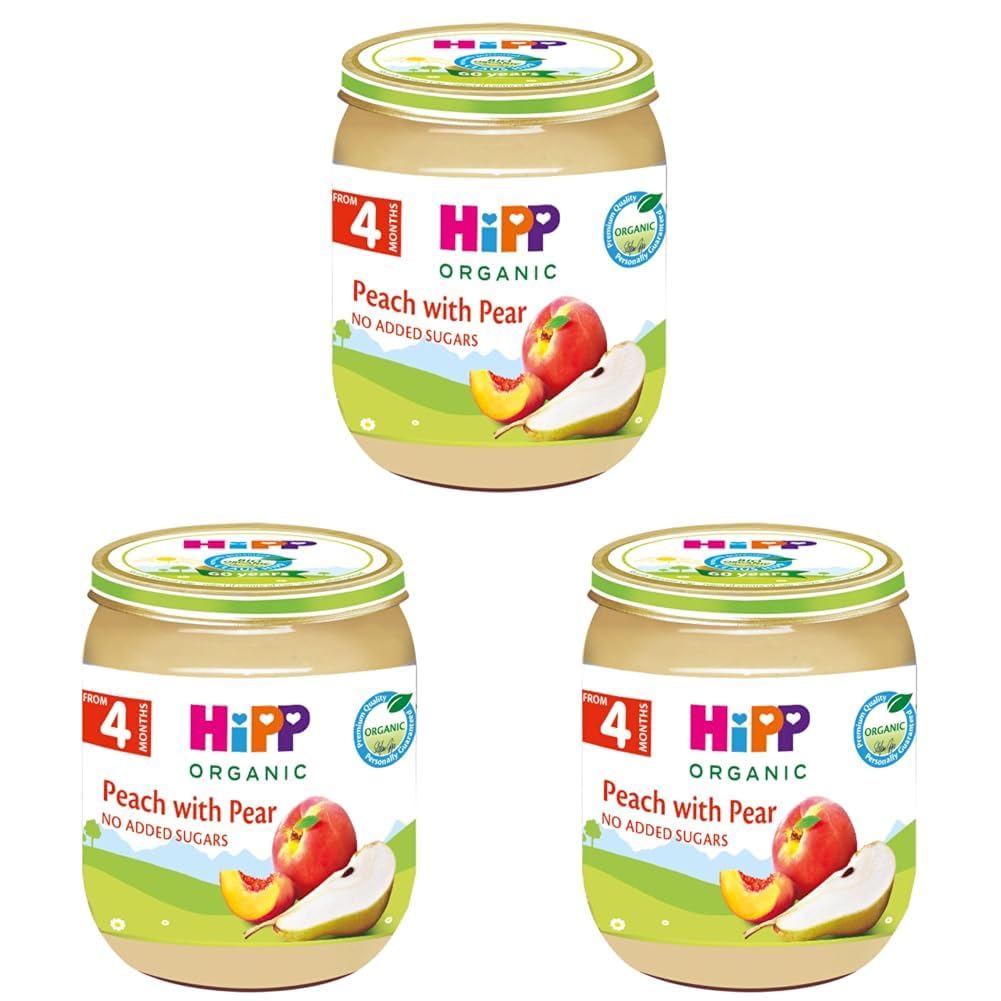 HiPP Organik Armutlu Şeftali Püresi 125 G 3lü paket
