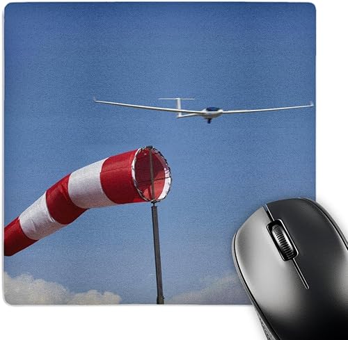 3dRose LLC 8 x 8 x 0.25 Glider viento Calcetín Aeropuerto de la Aviación Santiago Chile David Muro Mouse Pad (MP _ _ _ _ _ _ _ _ _ _ 85853 _ _ _ _ _