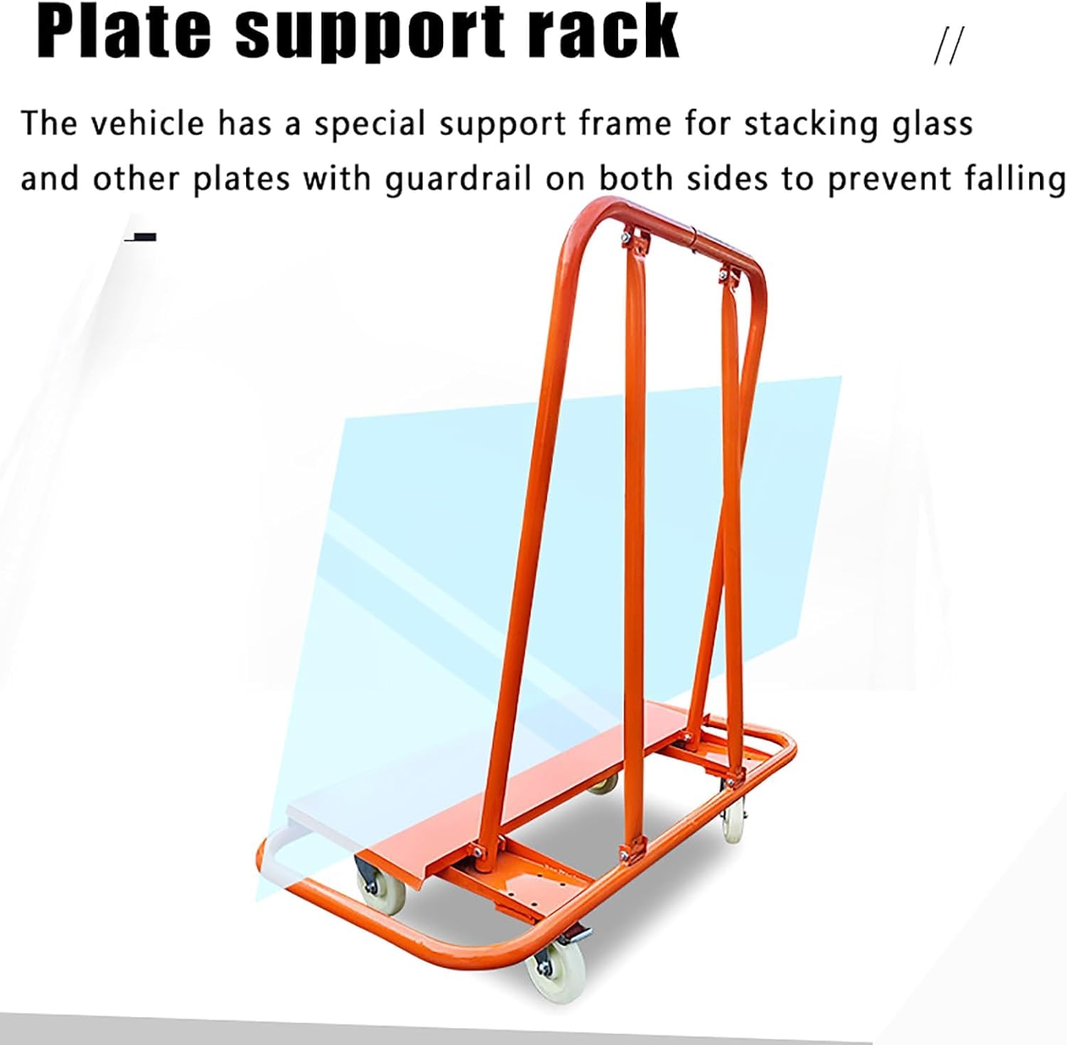 Carrello per cartongesso Resistente, con capacità di carico di 2200 libbre (Circa 1000 kg), a 4 Ruote, Ideale per spostare Pannelli, Compensato e mobili.