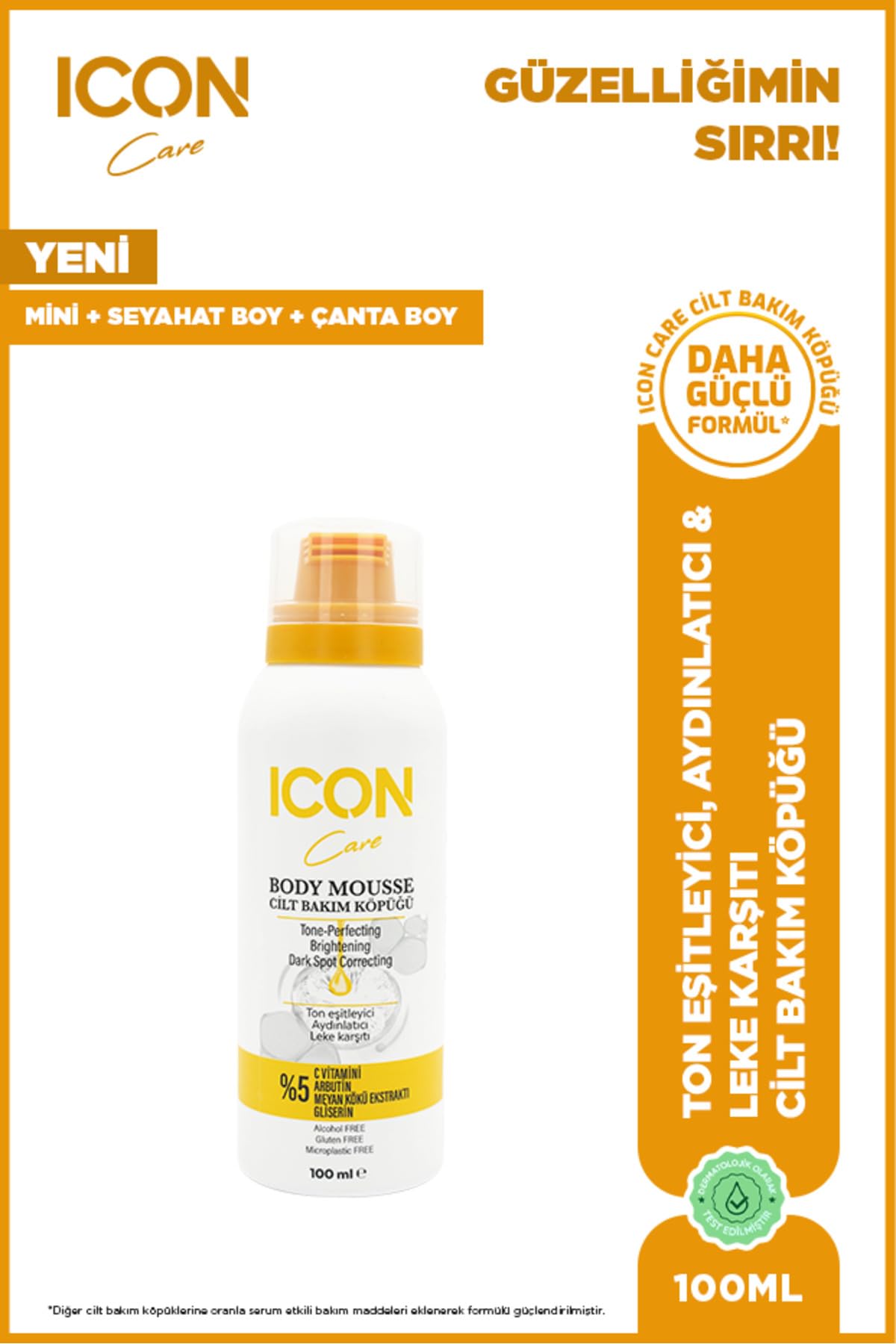 ICON Care - Hyaluronic Acid X C Vitaminli X Wild Bloom X Vanılla X Cheesecake X Mılkshake (100 ml)