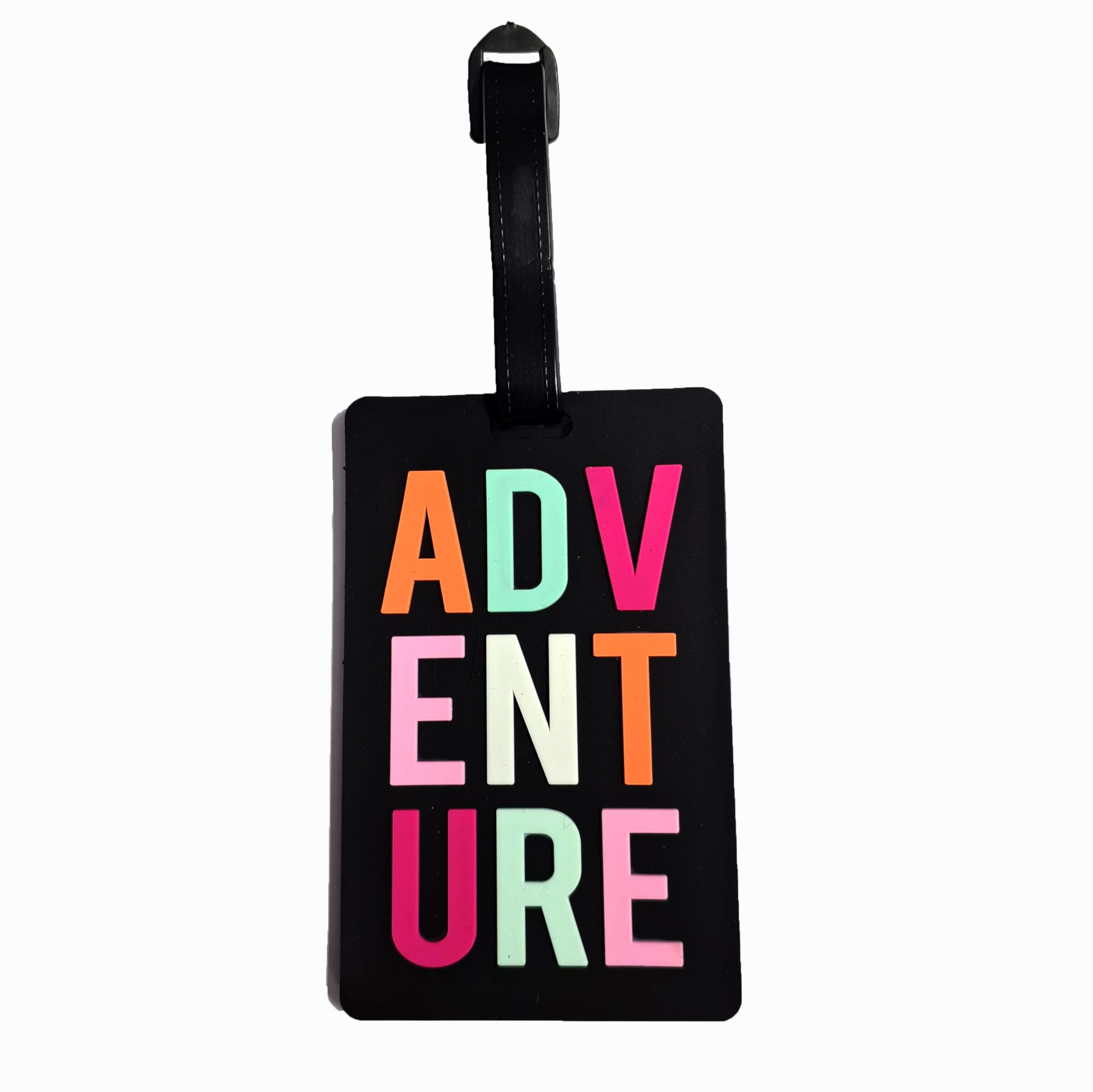 V2fashion_ Luggage Identification Name Tags for Bags/Backpacks and Suitcase pet Bag with Funny Cartoon Quote Messages(Jet Black) (Pack of 1)-image-15