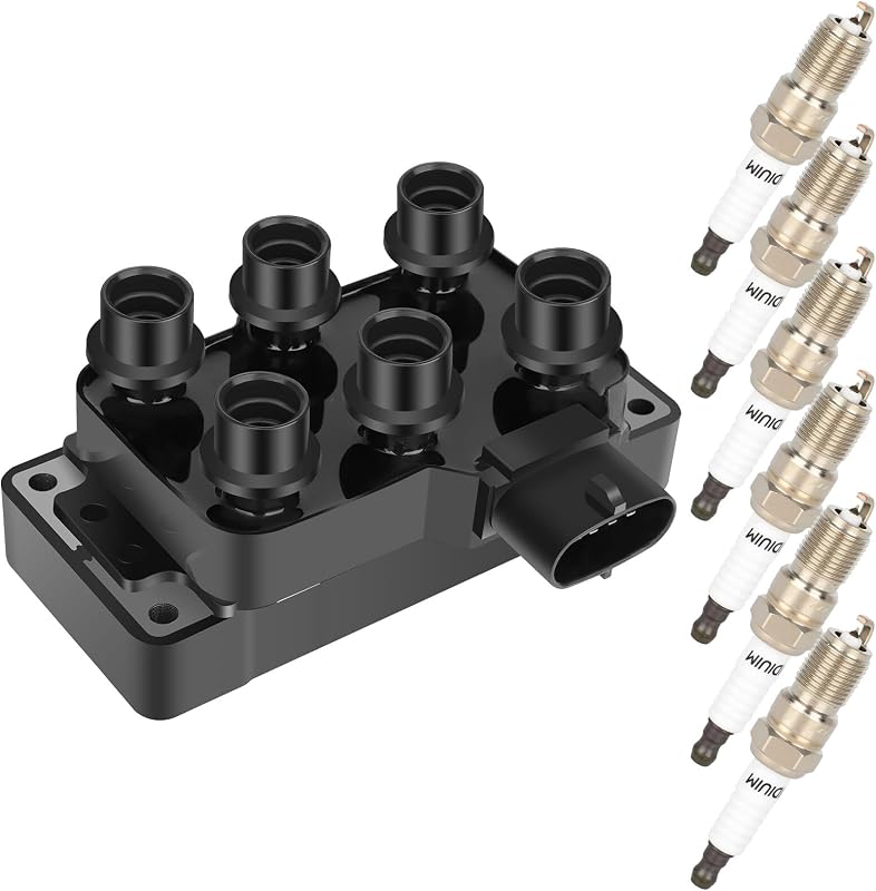 Kit Bobina de Ignição OCPTY FD480T com 6 Velas Iridium para Ford Explorer 4.0L V6 – 1 kit