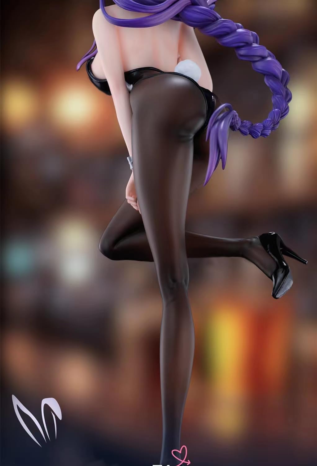 Bunny Girl Figure, RAIDEN Garage Kit, Scene Pedestal, Figurine, Collectible-class, Handmade, Painted, Finished Product, POLYSTONE GK Crafts Collection, Assembled Statue Figurine Model Toys