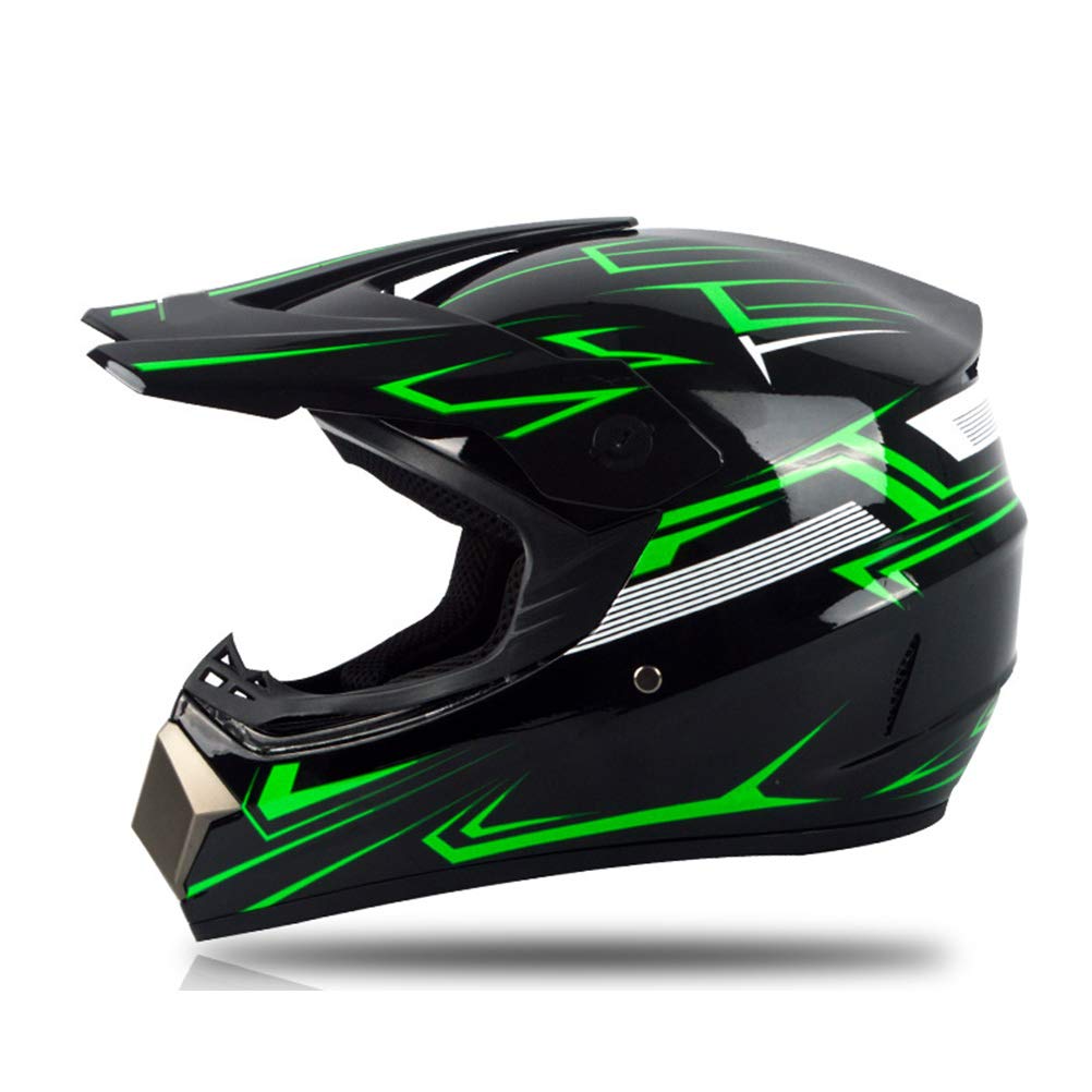 Kask ochronny Kask profesjonalny do motocrossu Kask Motocross Dirt Bike Offroad Kask motocyklowy Zestaw kasków Pełnotwarzowy kask MTB z goglami ochronnymi, rękawiczki, osłona twarzy