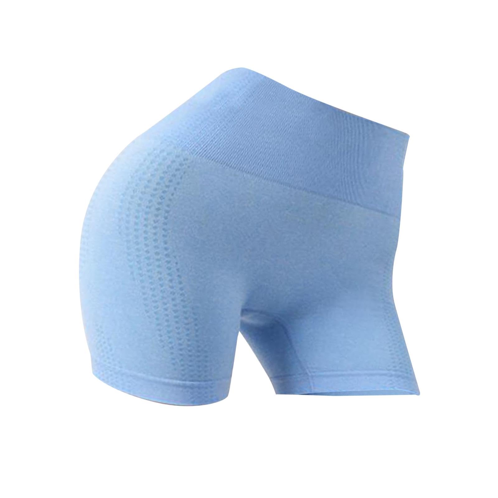 trendynest 5xWomens Yoga Shorts High Waisted Workout Shorts for Fitness Home Gym Training S M Blue-picture-52