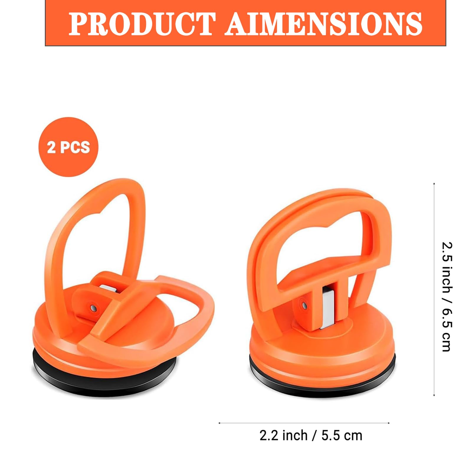 Strumento Ripara-Ammaccature con 2 Ventose: Levigatore Ammaccature Auto per Rimozione Efficiente su Auto, Vetro e Piastrelle - Potente Aspirazione, Zero Graffi