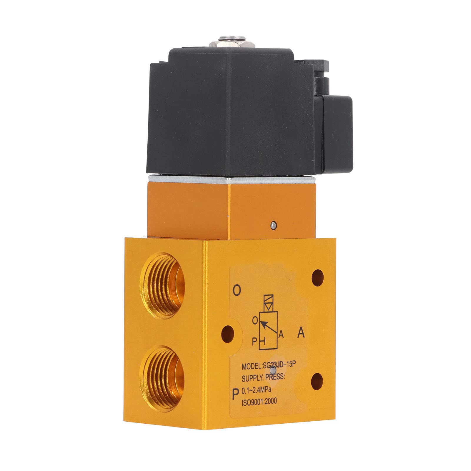 Electrovanne pneumatique G1/2 3 voies 2 positions pour guidage interne