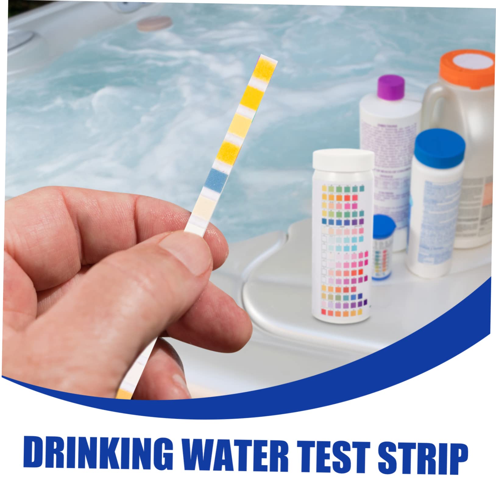 Toyvian 3 Series Tiras De Prueba De De Agua Kit De Tiras Para Análisis De Agua Potable Incluye Pipeta Y Tubo De Herramienta De Detección 50 Piezas*3