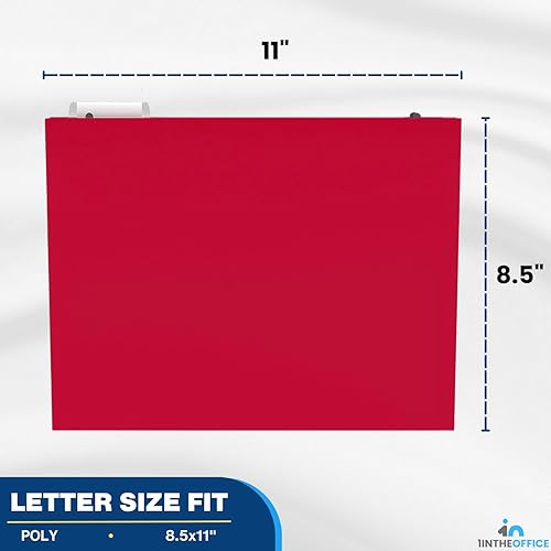 Miniatura 3 de 1InTheOffice Carpetas colgantes expansibles de polietileno, tamaño carta, surtido, paquete de 10