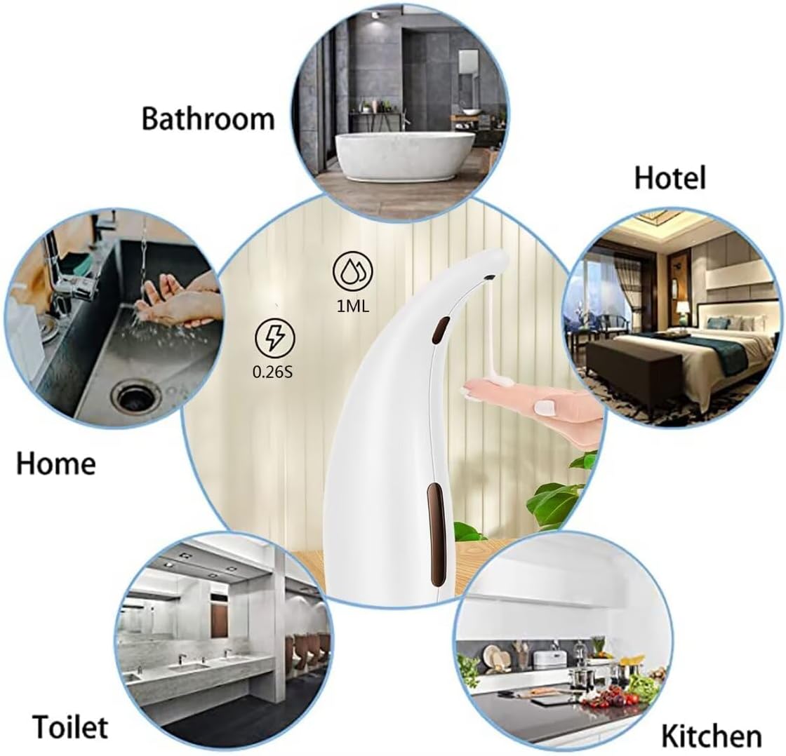 Soap Dispenser,Touchless Bath Kitchen Countertop Automatic Soap Dispenser with Infrared Motion Sensor,IPX6 Waterproof.Perfect for Bathroom and Kitchen. - Image 3