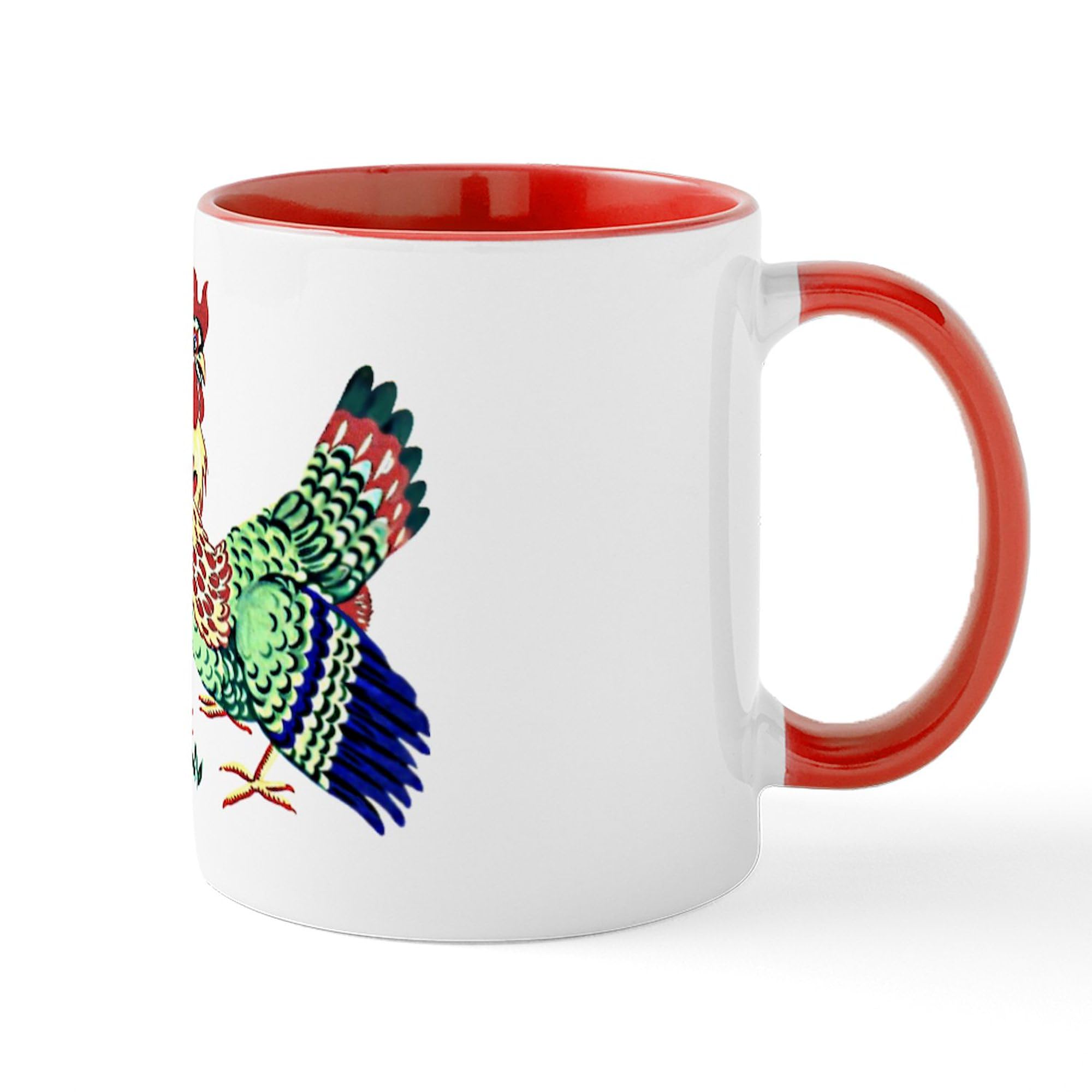 CafePress Hen & Rooster #1 Mug 11 oz (325 ml) Ceramic Coffee Mug