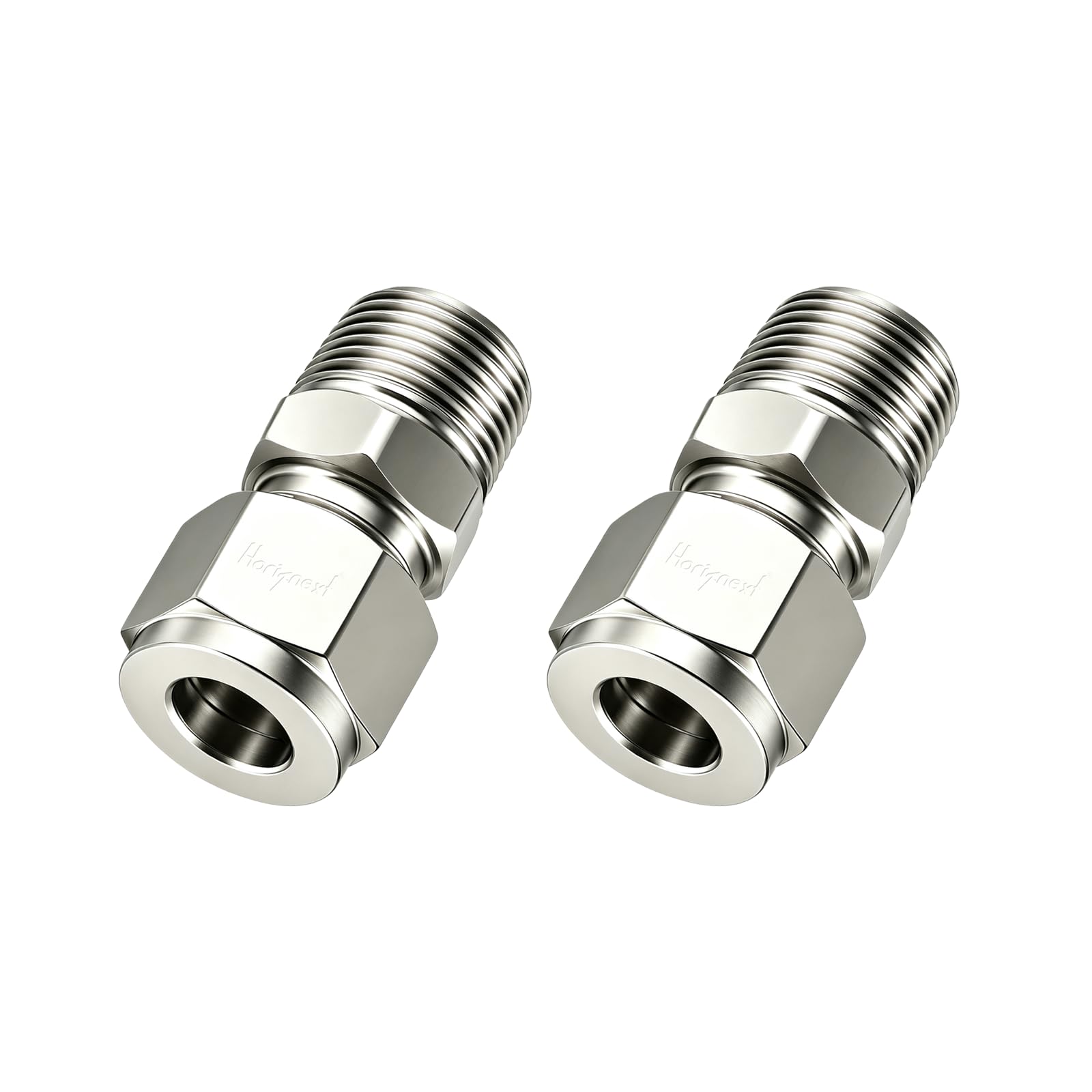 1/2 Compression Fitting, Stainless Steel 304 Tube Fittings,2 Pcs
