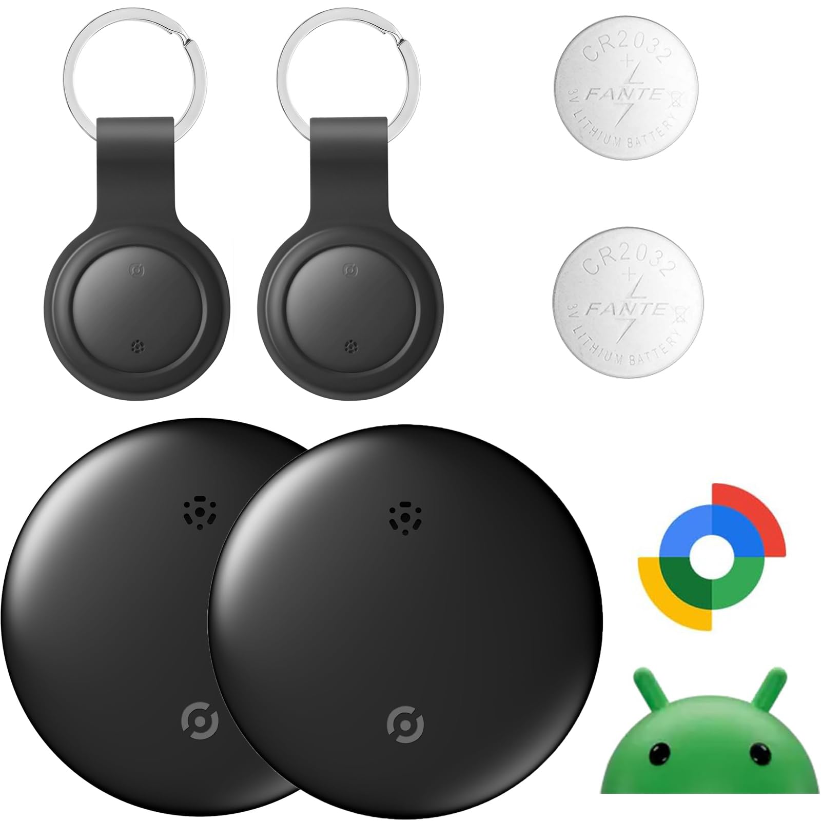 Amazon.co.jp: (2個セット） エアタグ android 紛失防止タグ Google の