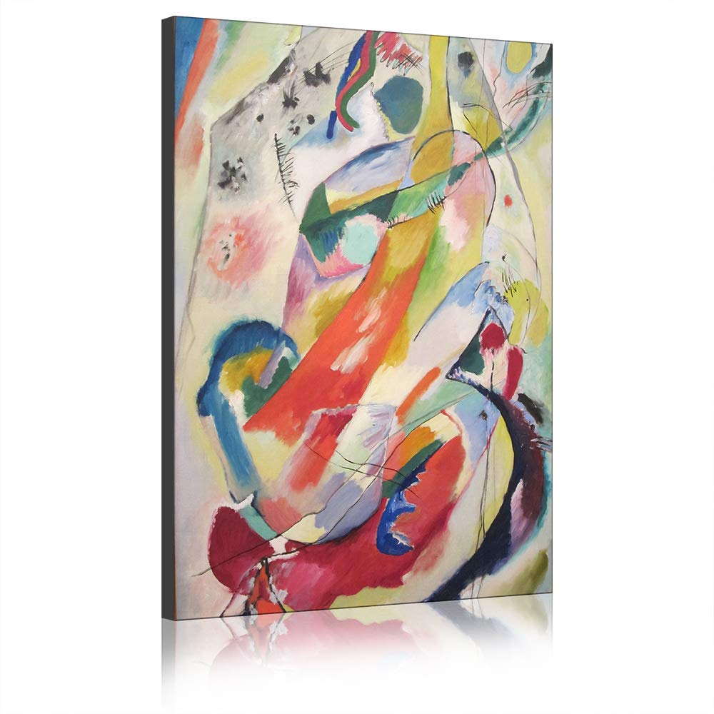 Toile Kandinsky 140 cm peinture abstraite giclée pour sublimer un grand mur de maison