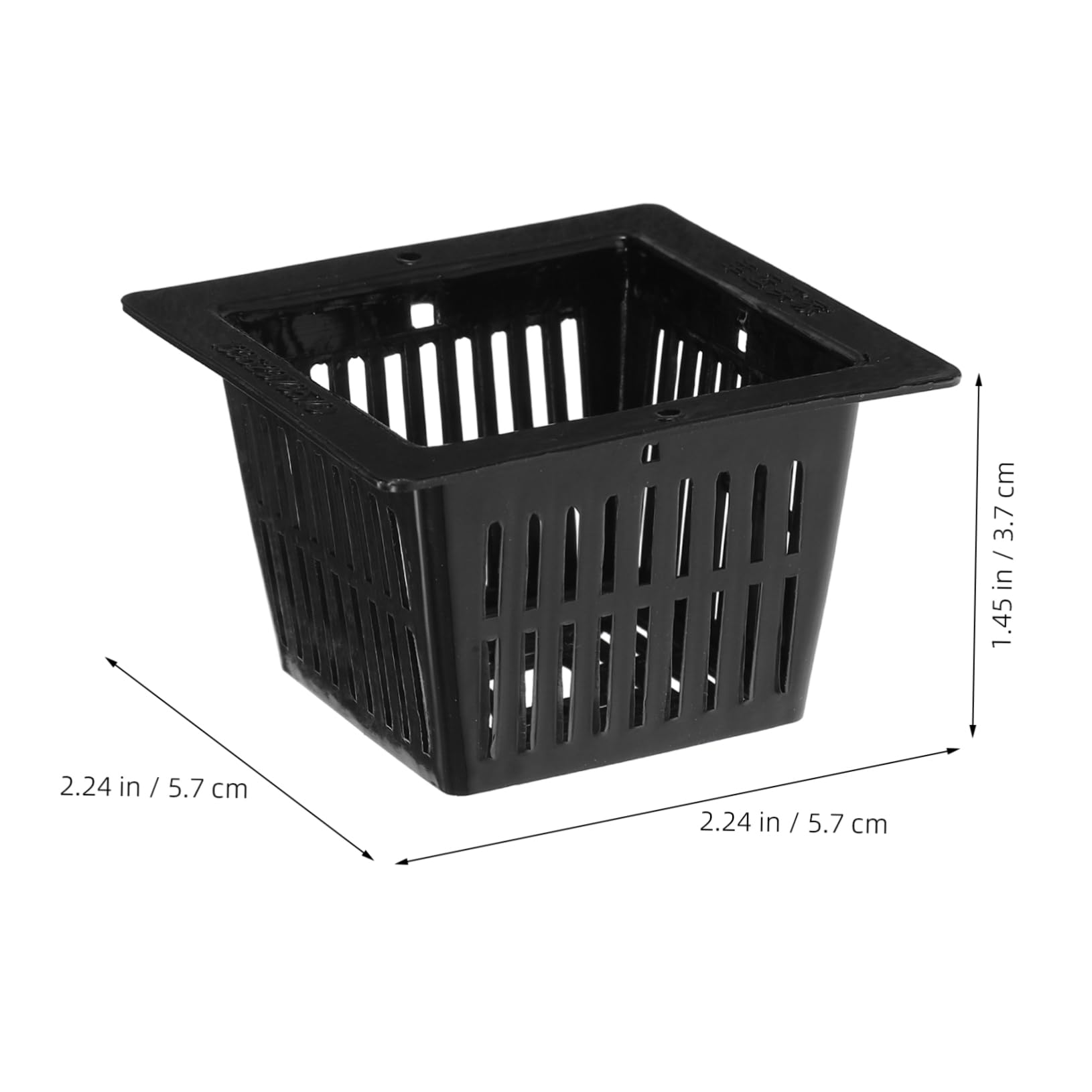 Holibanna 12Pcs Net Pots for Hydroponics Square Nursery Planters with Optimal Drainage and Lightweight Design for Starting and Young Plants