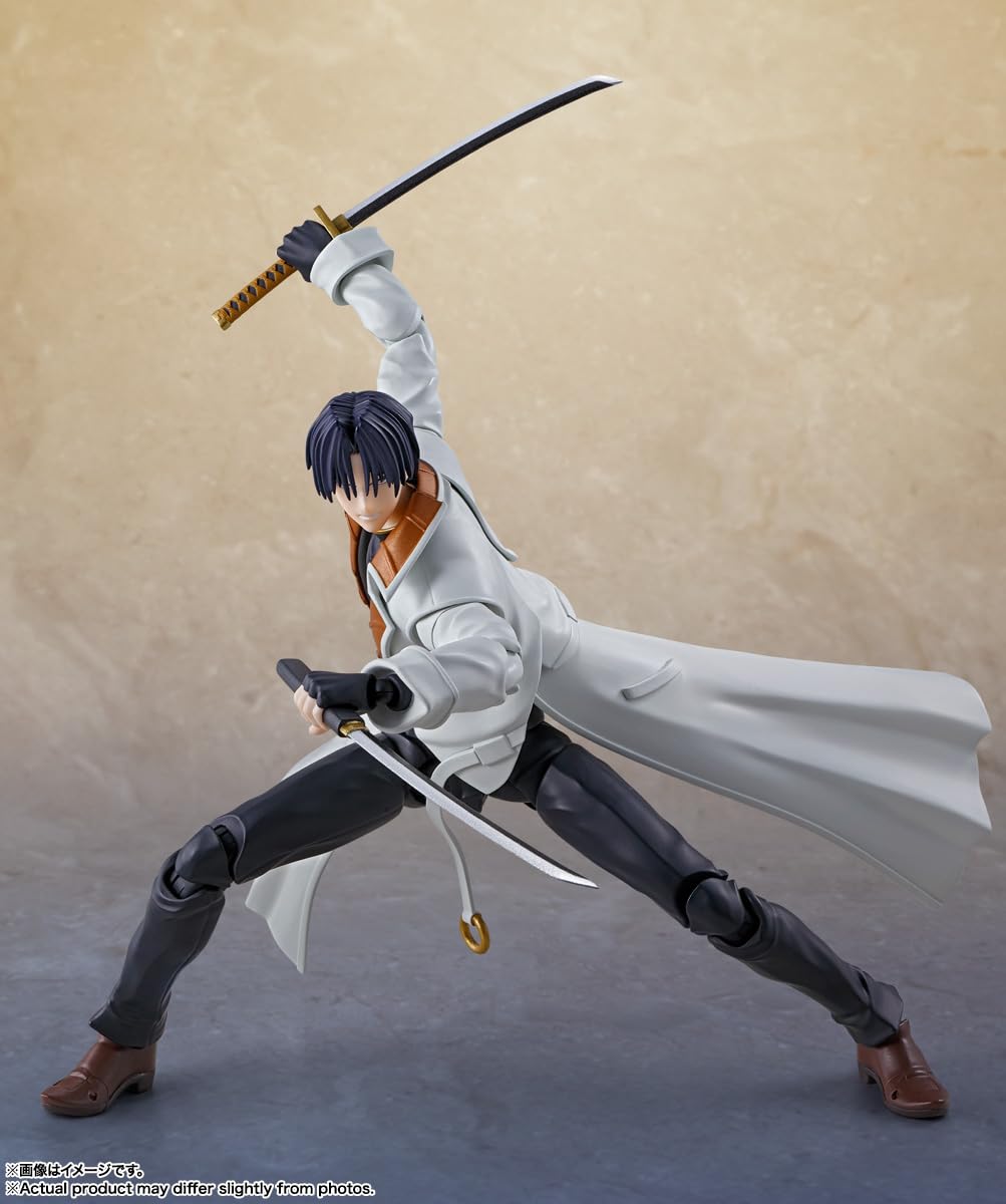 TAMASHII NATIONS Aoshi shinomori Fig. 16,5 cm Rurouni Kenshin SH figuarts