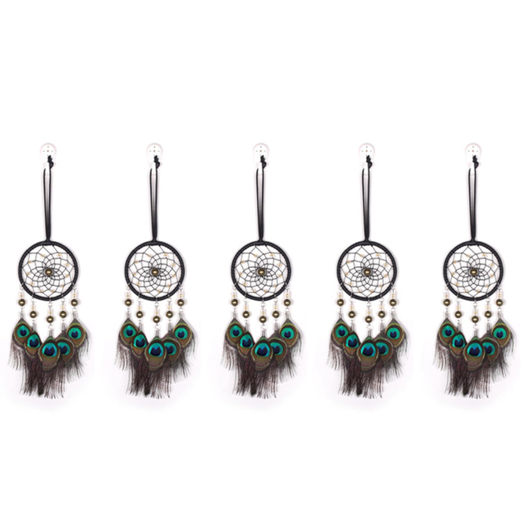 Vjsujehgy 5X Mini Dream Catcher Car Pendant Wind Chimes Decoration Home Decor & Wall Hanging Adornment