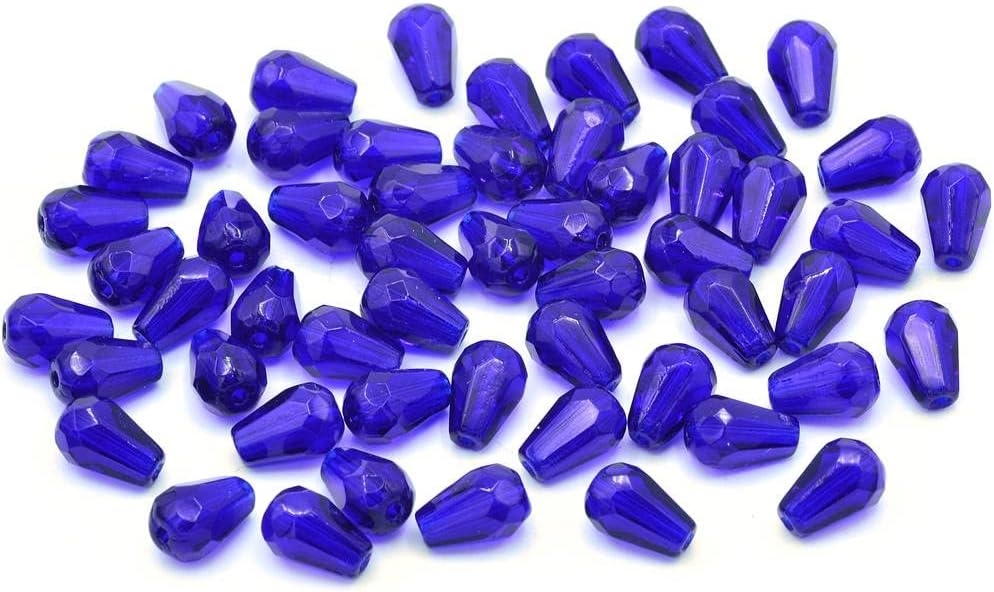 30 pcs Fire Polished Faceted Beads Pear Drop 0.28 x 0.2 in (7 x 5 mm) Crystal 29536 00030-29536