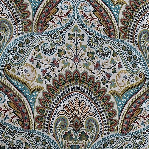 Housse de couette bleu sarcelle réversible en parure de lit persane exotique - 8