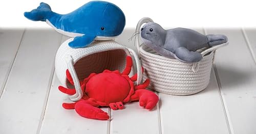 Miniatura 5 de Mary Meyer Peluche Smootheez - Almohada suave de juguete, 8 pulgadas, ballena azul