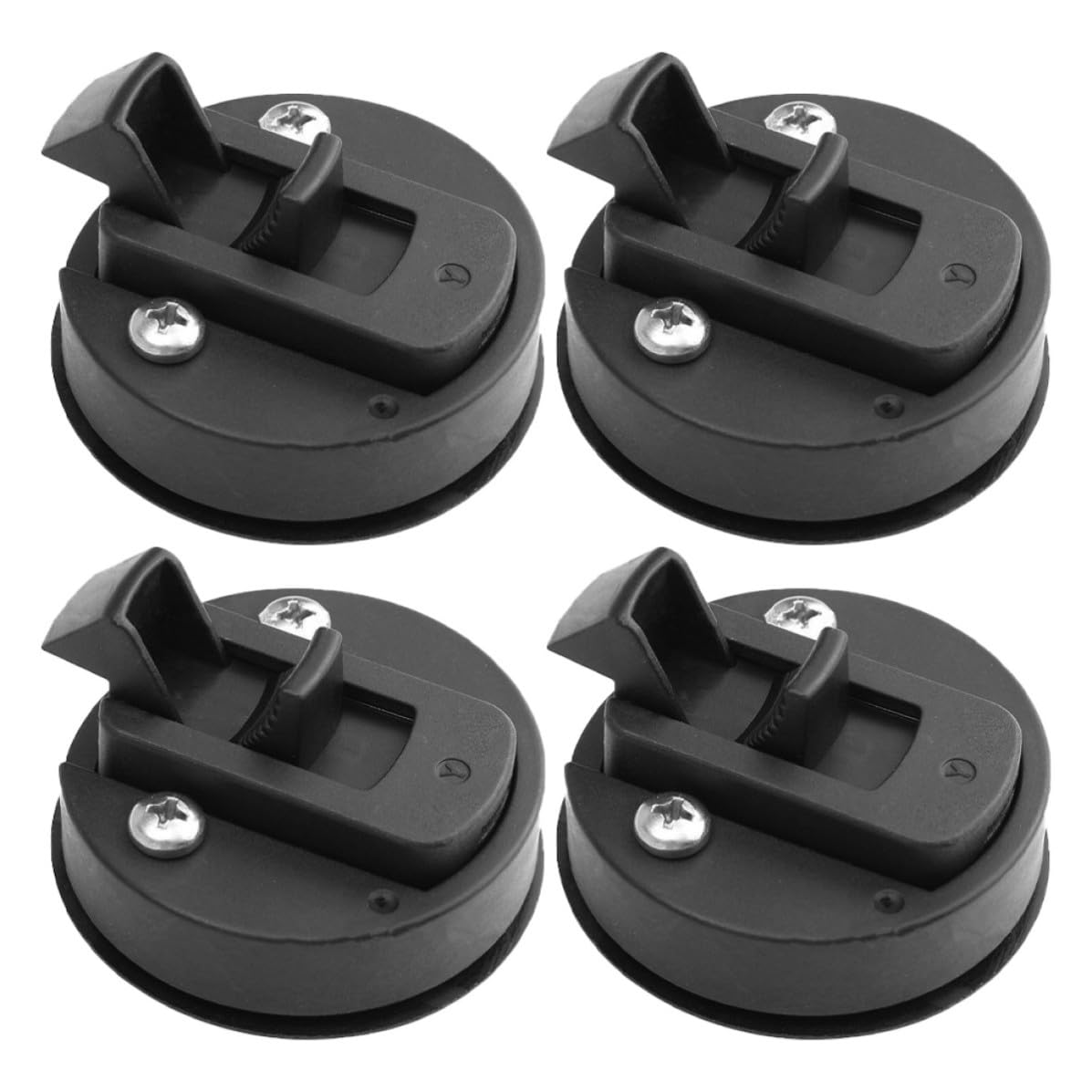 Loquet de porte abs noir LALAFINA serrure à clé résistante installation simple 4 pièces