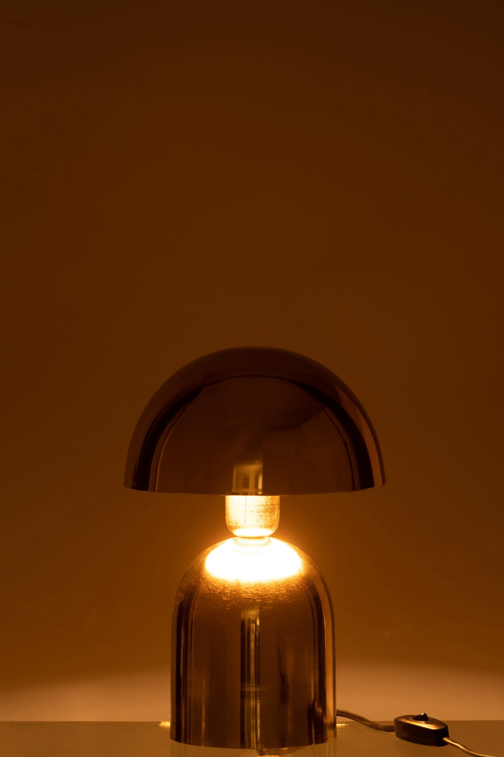 J-Line LAMPE PILZ METALL GLÄNZEND GOLD
