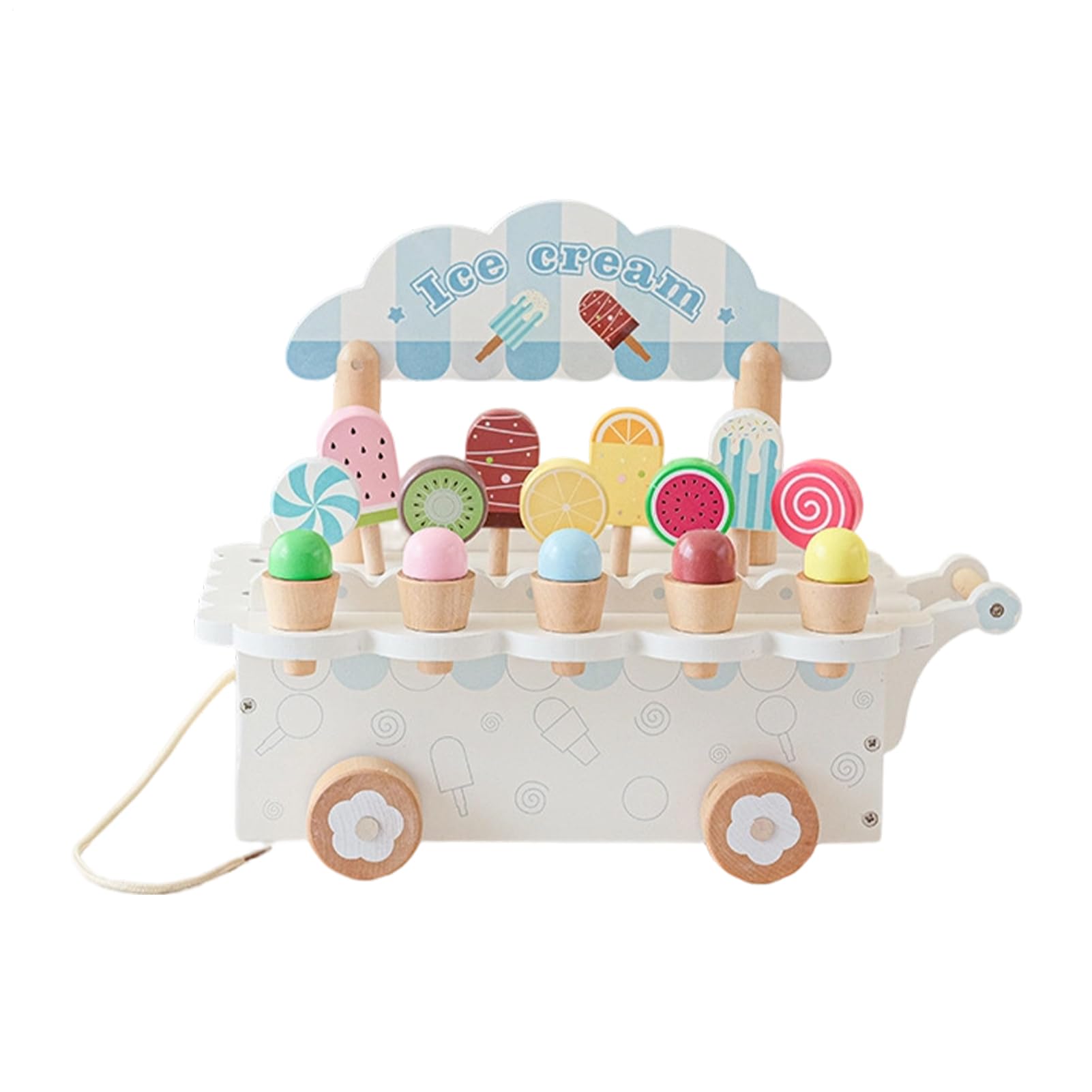 Heladería de Juguete Carrito de Madera