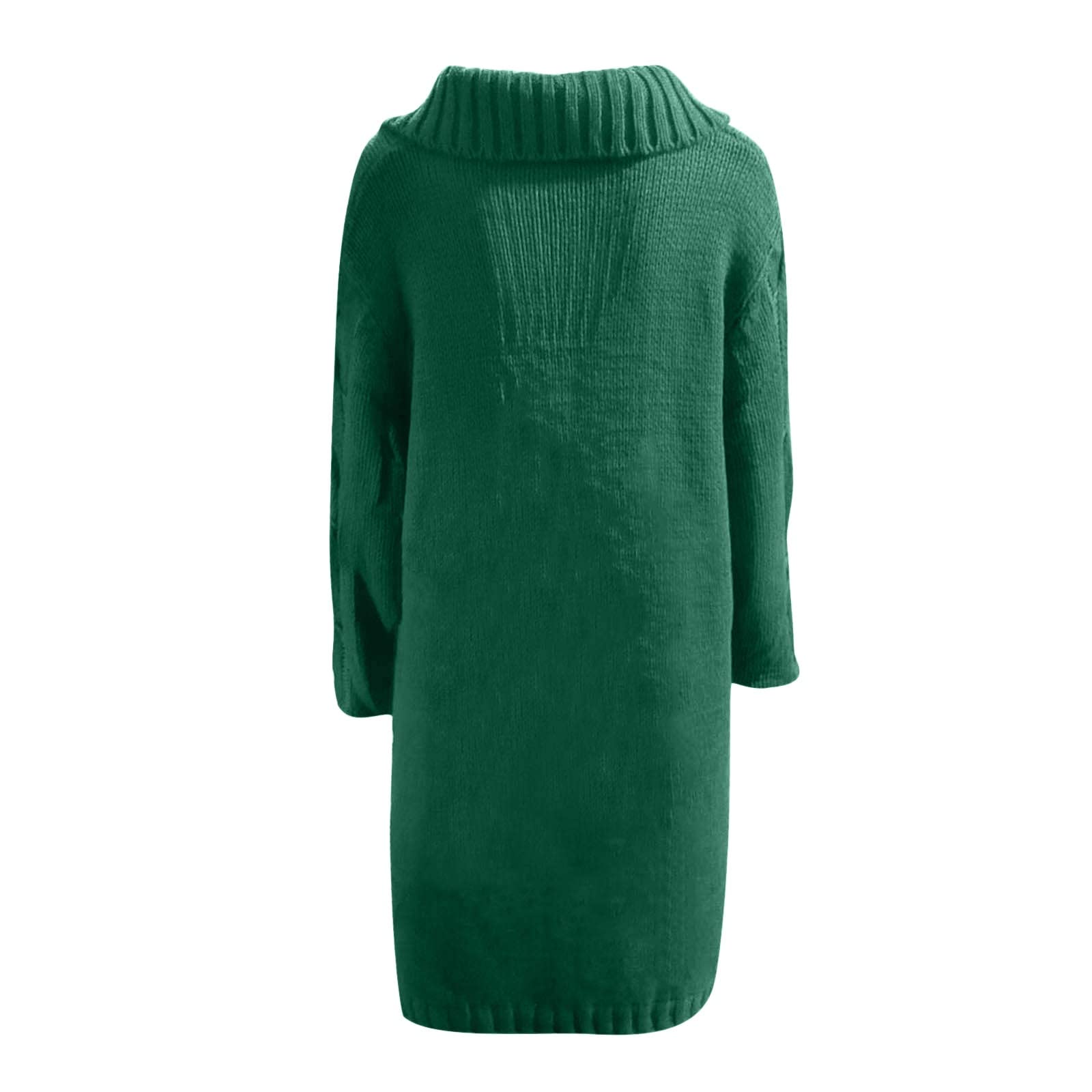 Generisch Chaqueta de punto gruesa ligera para mujer, cárdigan largo de punto grueso, cuello en V, chaqueta informal de otoño, chaqueta de entretiempo, chaqueta de entretiempo holgada, abrigo de punto