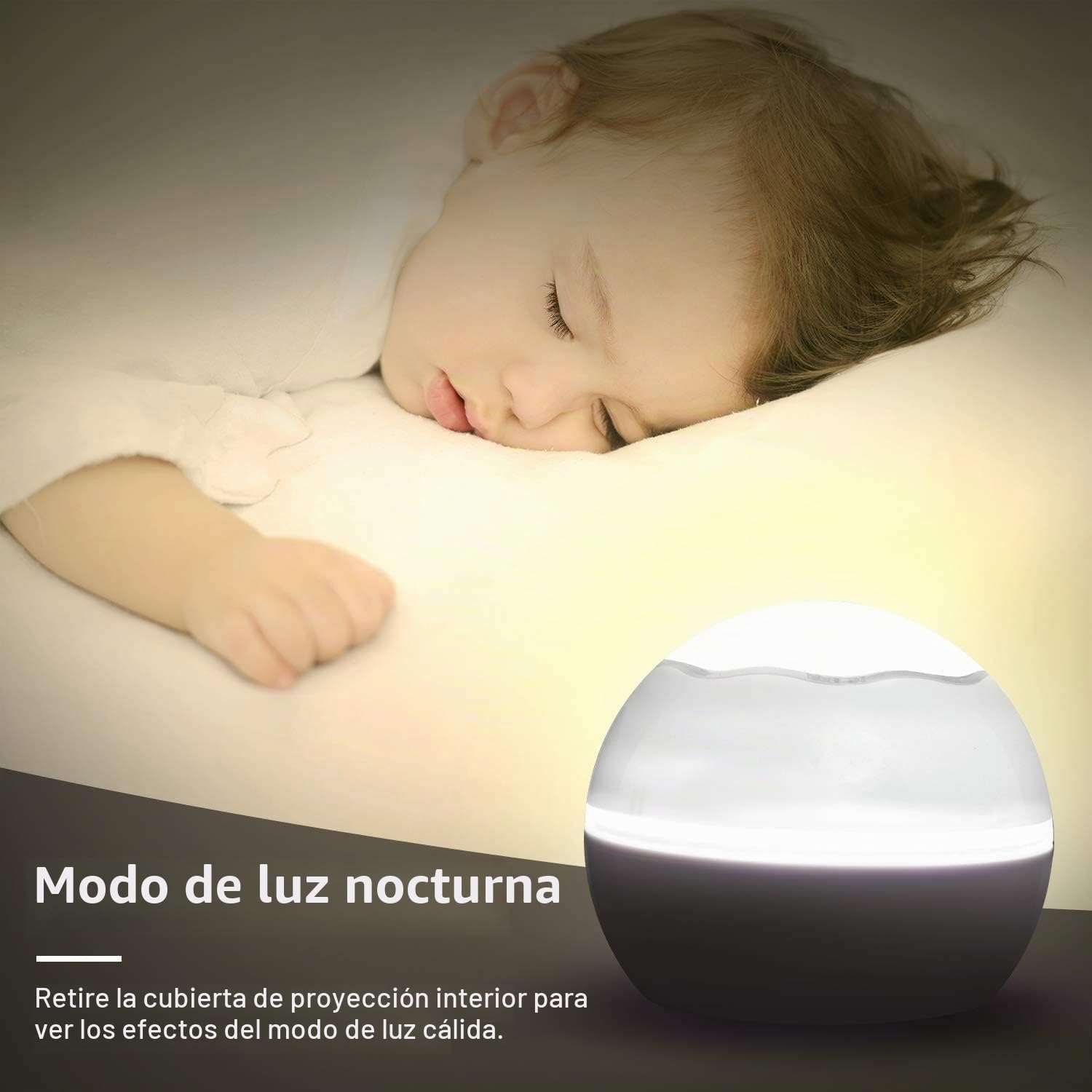 Proyector Estrellas, Luz Nocturna Infantil Giratorio 360 Proyector Bebe Techo Adultos Lampara Niños, Ideal para Habitación de Bebé/Fiesta