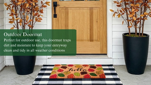 Felpudo De Coco Natural 2x1 Metros | Alta Resistencia 15mm Grosor | Para Entrada O Puerta