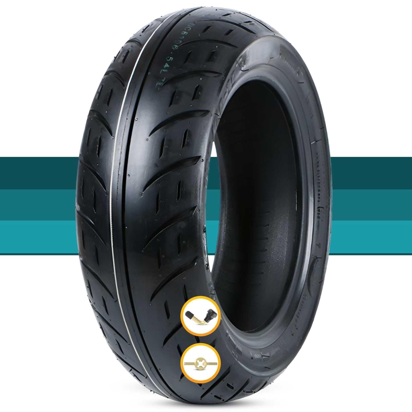 120/70-10 Opona do Hulajnogi Tubeless Bieżnik Antypoślizgowy 120/70/10 54L 250kPa 120 70 10 dla Hulajnogi Elektrycznej Motoroweru Czarny Bok
