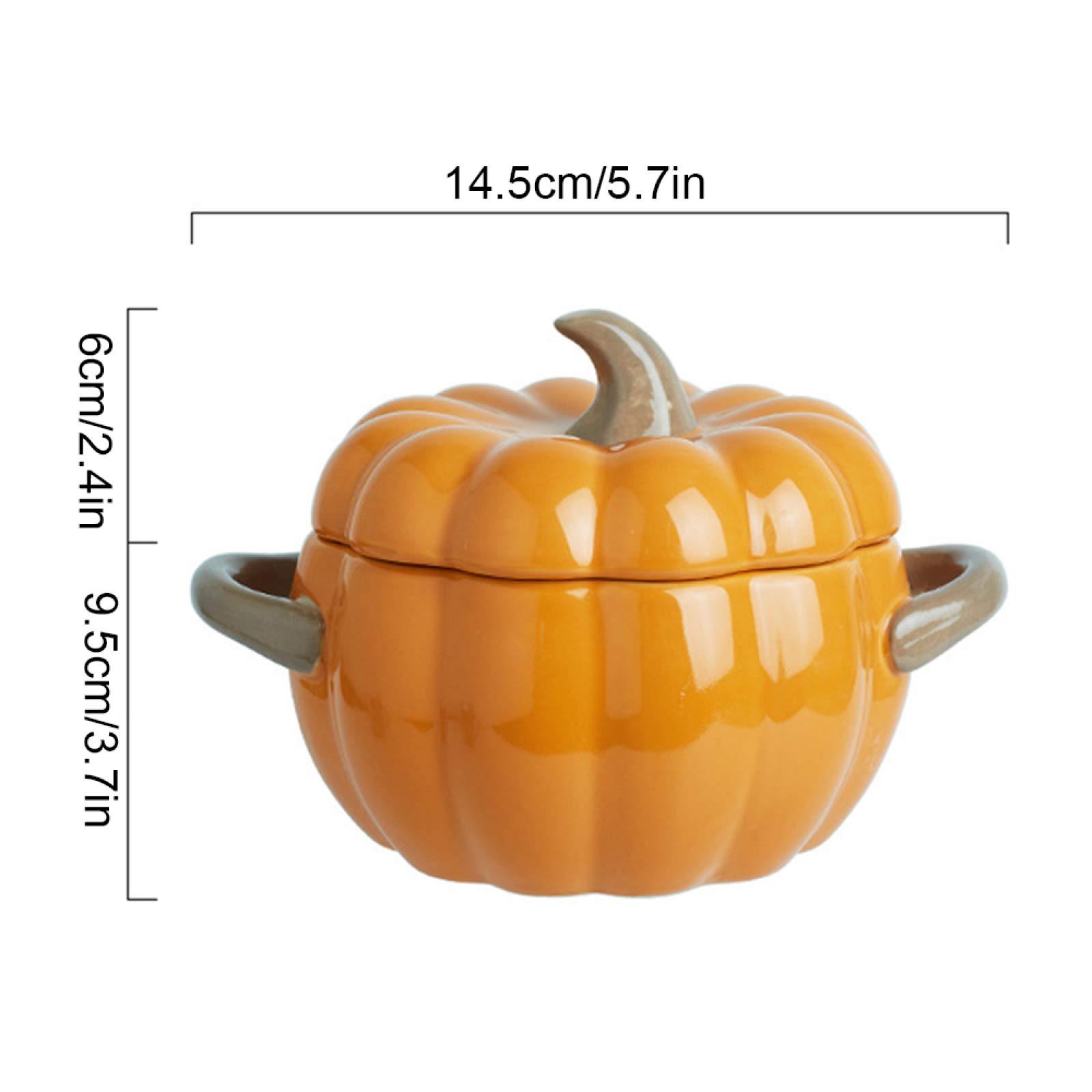 カボチャ型 両手鍋 オレンジ グリーン*5