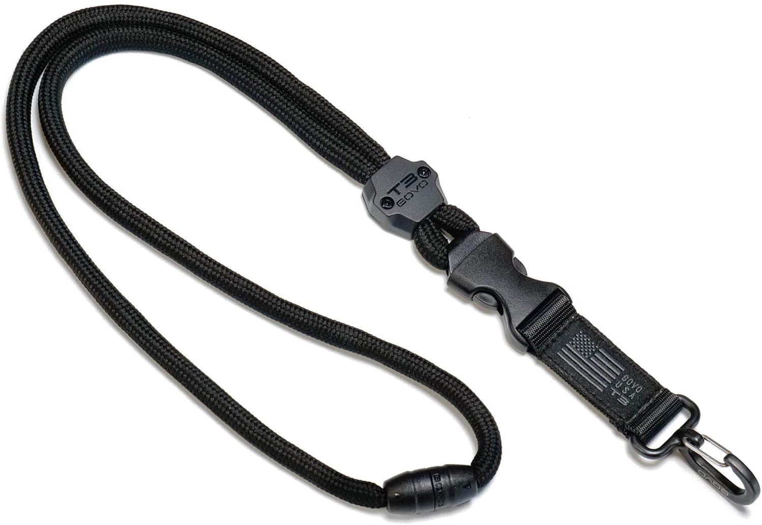 GOVO T3 Lanyard U.S. Special Edition,Durable Round Cord,Metal Hook,Breakaway Buckle,Safety Breakaway Device (American Flag Edition)