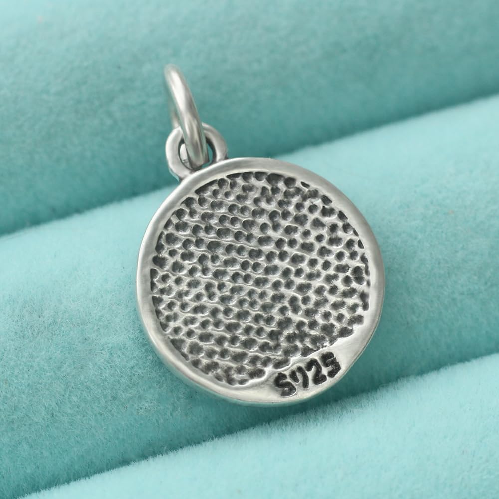 Real 925 Sterling Silver Bigfoot Sasquatch Pendant Charm Mountain Tree Fit Necklace European Bracelet 2.5g