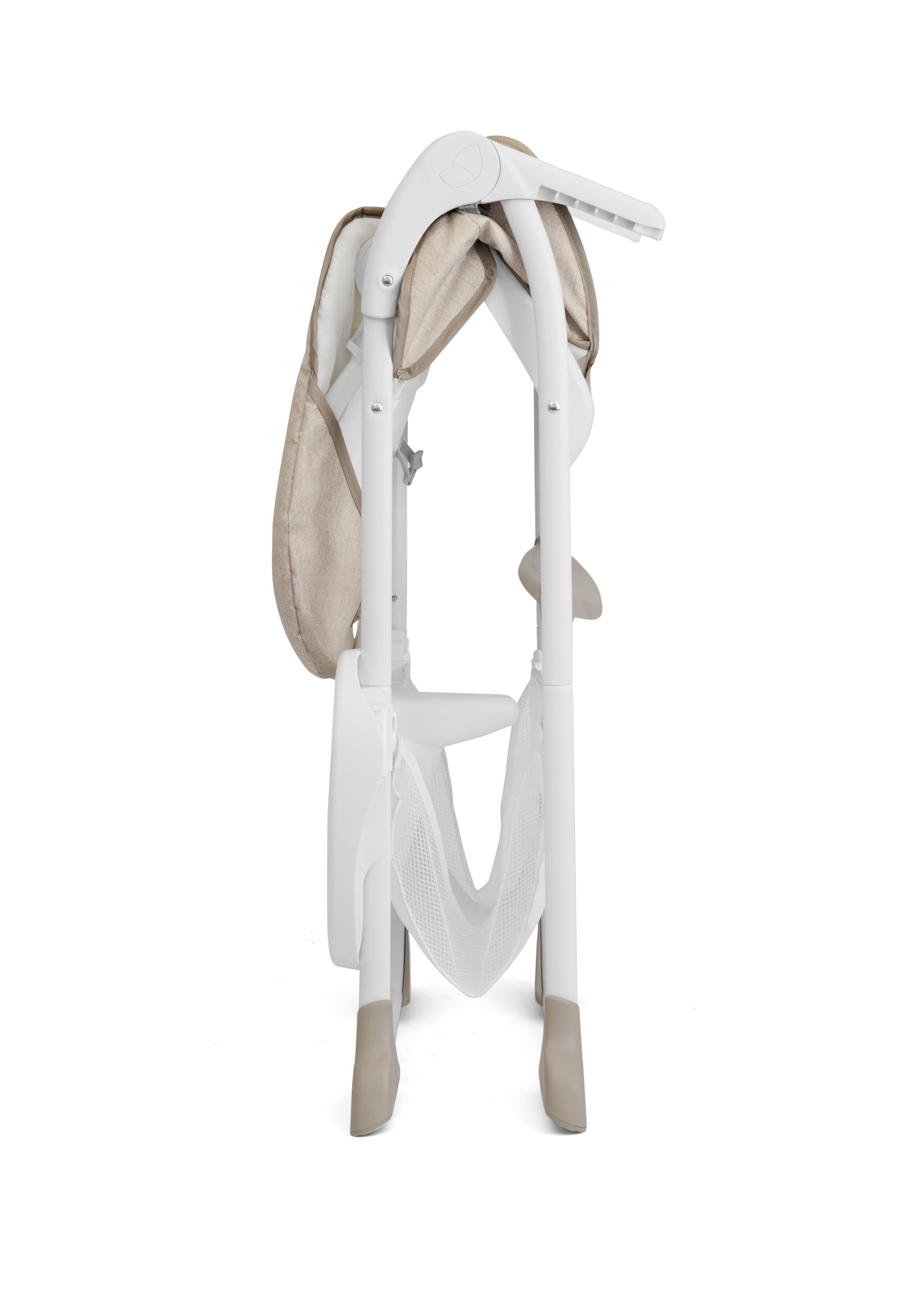 Joie mimzy™ snacker Hochstuhl 6 Monate bis 15 kg, kompakt faltbar, Einhand-Faltmechanismus, 3-fach verstellbare Rückenlehne, 5-Punkt-Gurt, Tablett mit Getränkehalter (TAUPE)