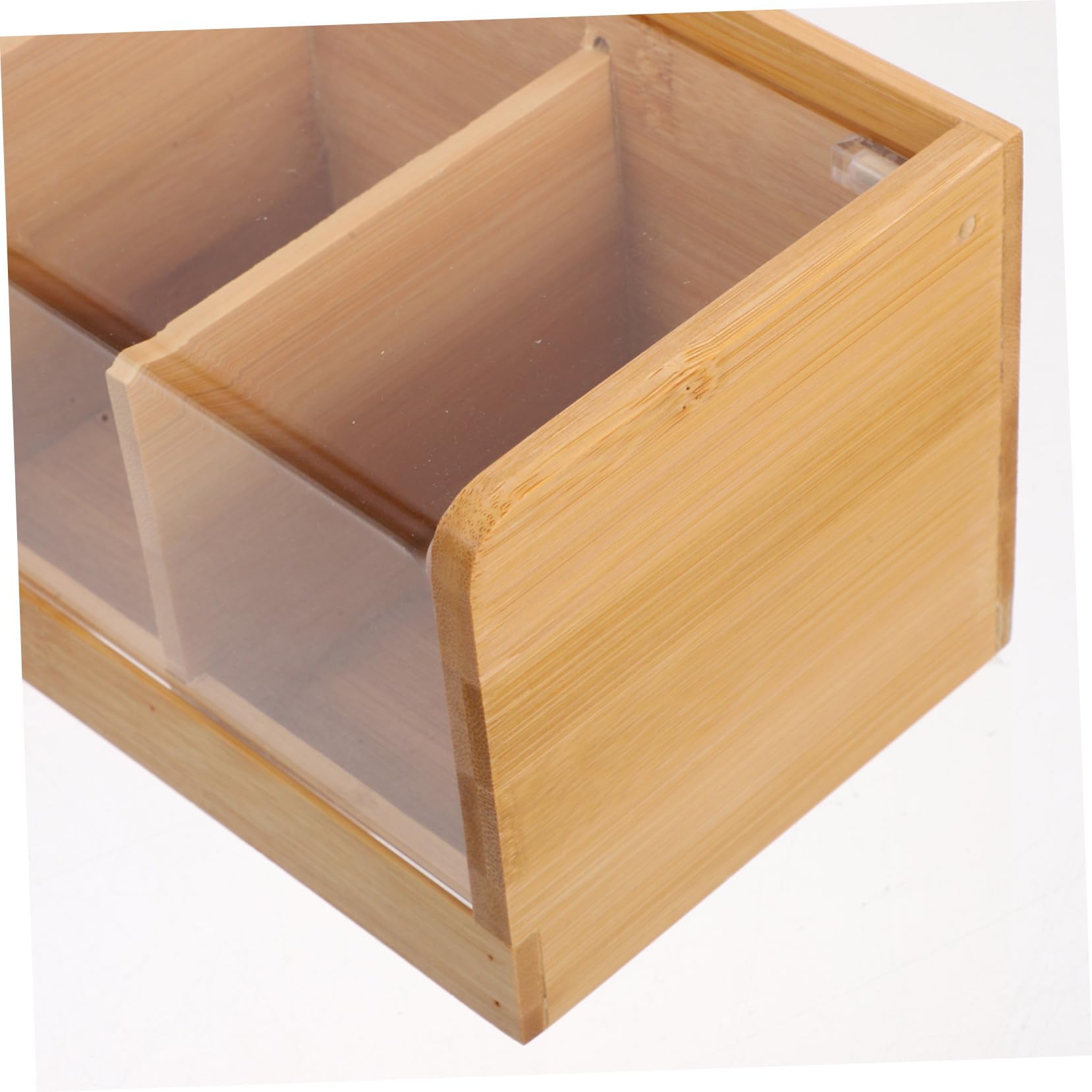 Unterteilte Teebehälterbox Fächer-organizer Für Teebeutel Und Losen Tee Mit Versiegeltem Deckel Zur Frischeerhaltung Für Home Office Und Küche Neutraler Farbton