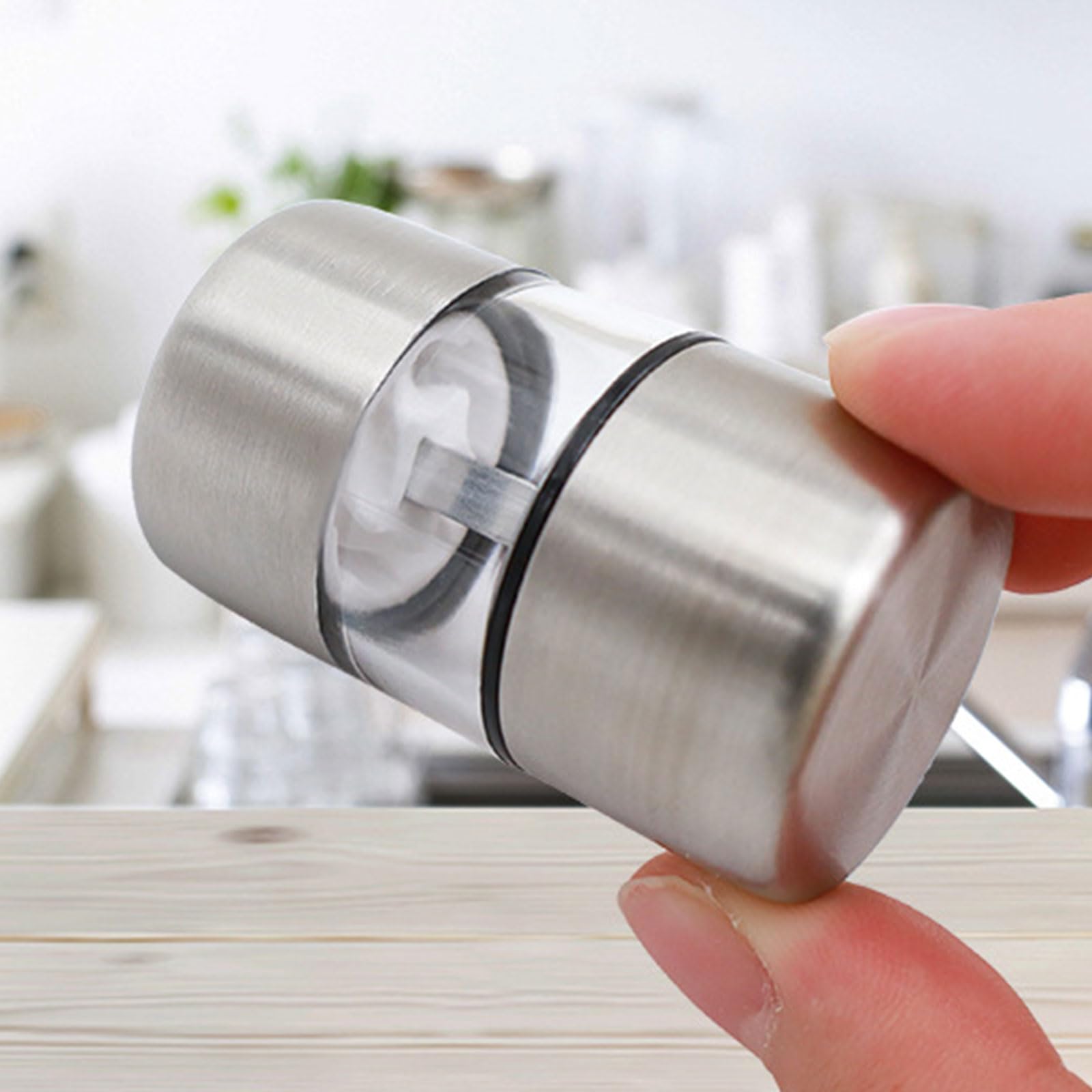 SUCHUANGUANG Salt and Pepper Grinder Seasoning Tool Stainless Steel Material Mini Seasoning Mill Kitchen Cooking Tool for Kitchen - Image 2
